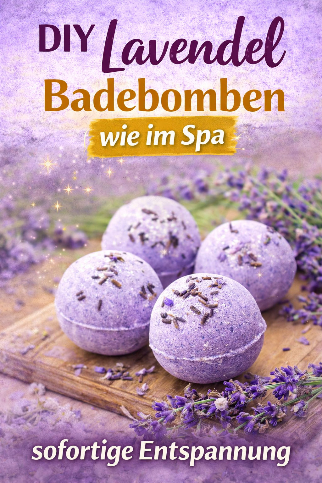 DIY Lavendel Badebomben