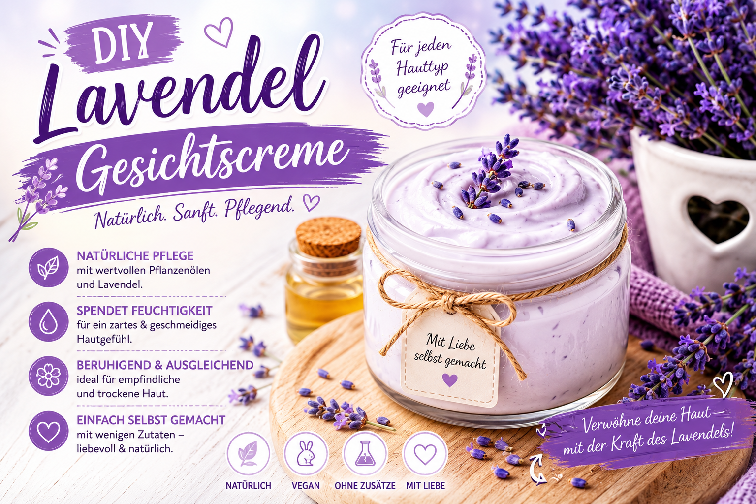 Lavendel Gesichtscreme