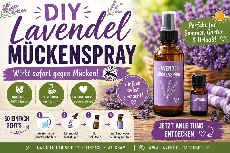 DIY Lavendel Mückenspray - einfache Anleitung