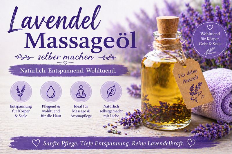 DIY Lavendel Massageöl