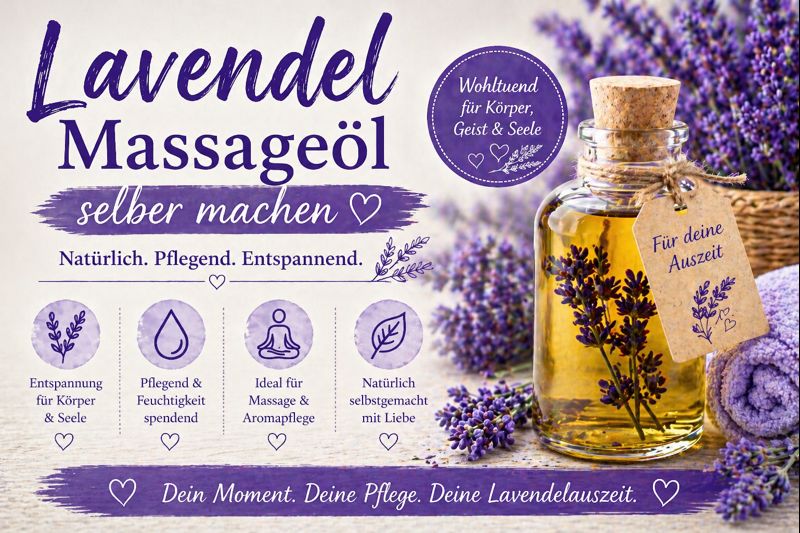 DIY Lavendel Massageöl