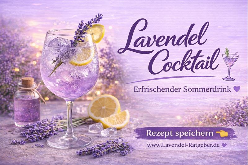 Lavendel Cocktail Rezept Lavendel Spritz Sommer Drink mit Lavendel
