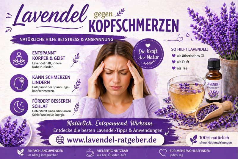 Lavendel gegen Kopfschmerzen