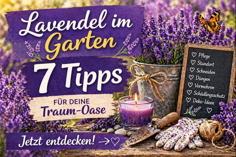 Lavendel im Garten - 7 Tipps für prächtiges Wachstum