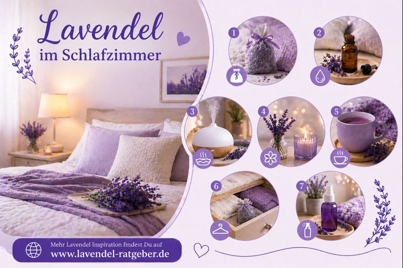 7 Ideen für Lavendel im Schlafzimmer