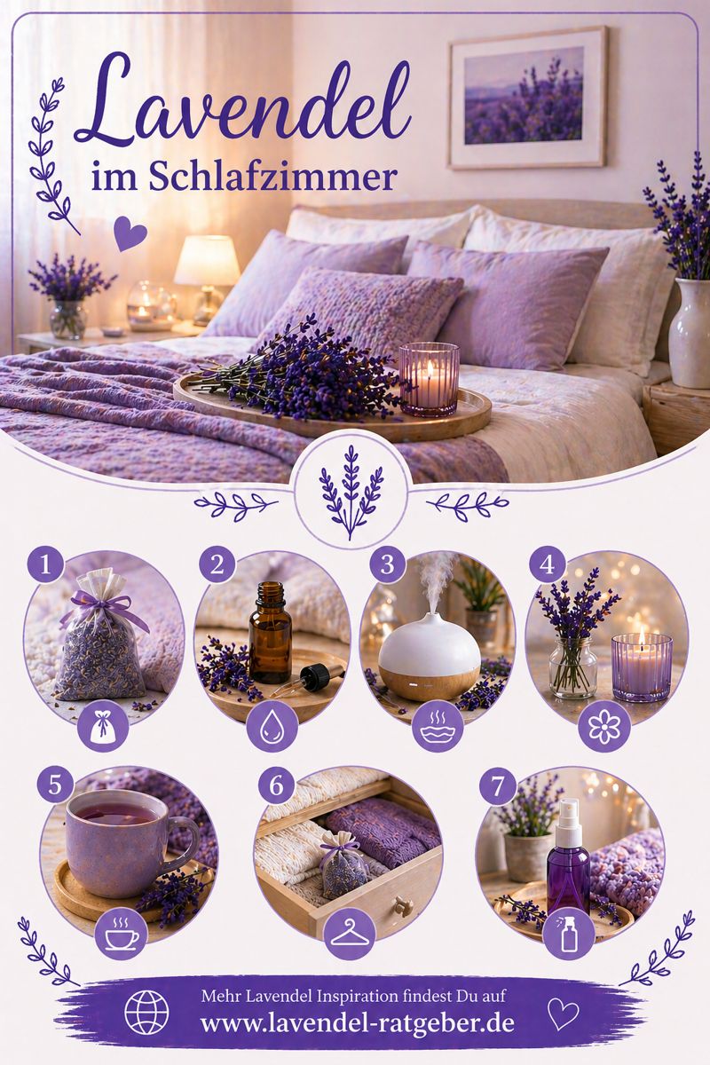 Lavendel im Schlafzimemr