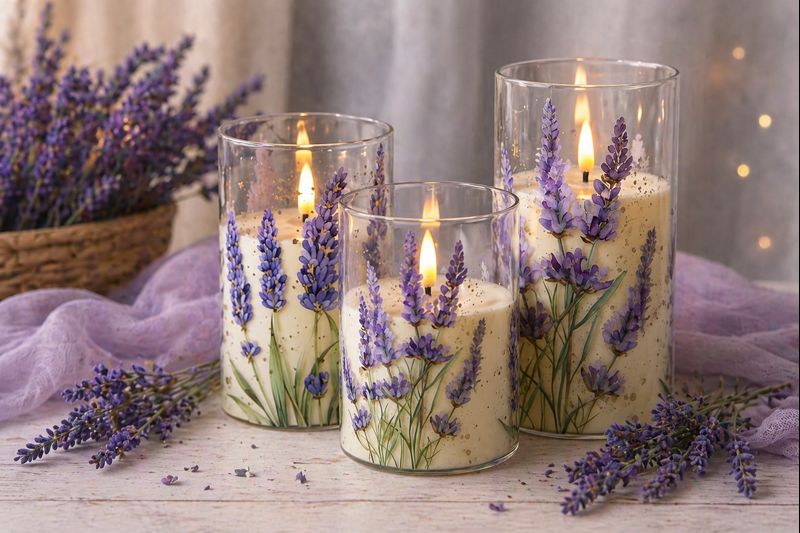 Lavendel LED Kerzen